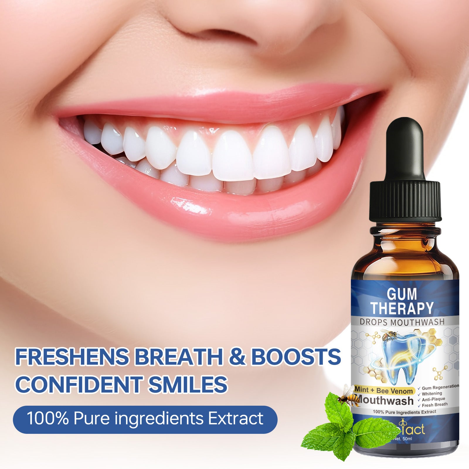 Mint Mouthwash Drops – Fresh Breath & Oral Care (50ml)